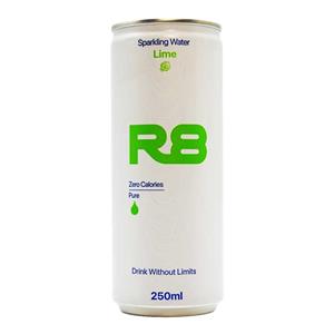 آب گاز دار آر ایت R8 با طعم لیمو حجم 250 میلی لیتر