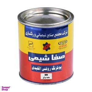 پوشرنگ روغنی سفید براق صفا شیمی کد 800 حجم 4 لیتر