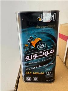 روغن موتورسیکلت چهارزمانه ایرانول موتورو 10W‑40 – حجم 1.3 لیتر