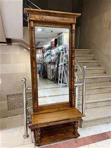 آینه قدی خراطی با کنسول چوبی
