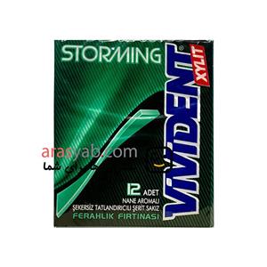آدامس نعنایی ویویدنت بدون قند سری Storming بسته 12 عددی