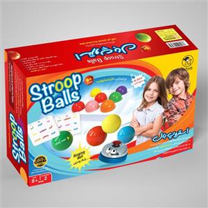بازی چالشی تمرکز، دقت، سرعت استروپ بال (Stroop ball)
