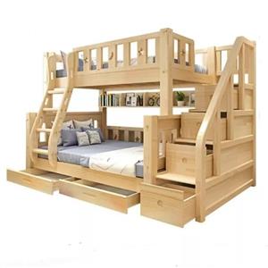 تخت خواب دو طبقه چوبی کودک و نوجوان