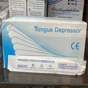 آبسلانگ چوبی تک استریل چینی 100 عددی