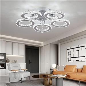 چراغ سقفی کریستالی LED رنگ سفید خنک 50 واتی کم مصرف اورجینال امازون المان