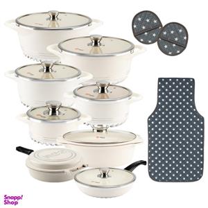 سرویس قابلمه گرانیت 22 پارچه طرح ایتالیا C