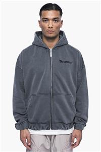 سویشرت بیسیک گرم بالا رنگ Washed Grey برند دراپسایز DROPSIZE