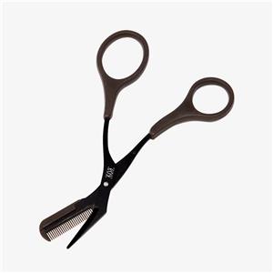 قیچی ابرو شاه بلوطی با شانه