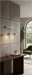 چراغ دیواری مدل آویز ۲شعله سیلور