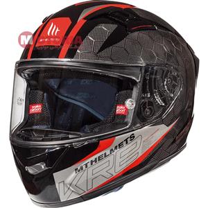 کلاه کاسکت Mt Helmet مدل KRE طرح Snake Carbon