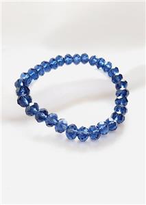 دستبند کشی تکی کریستالی مدل4 سورمه ای