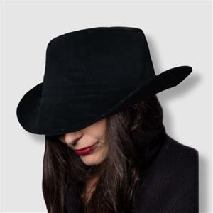 کلاه کابویی زمستانه مخمل جیر - کلاه خان - تولیدی و فروشگاه پوشاک