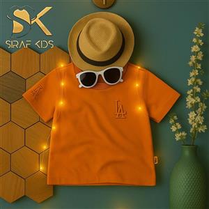 تیشرت تک بچه گانه طرح LA - کد 126