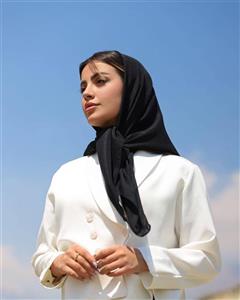 روسری نخی طرح ساده رنگبندی زنانه و دخترانه قواره 120 * 120 سانتی متر