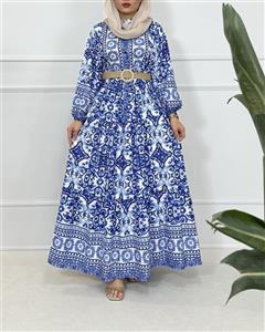 پیراهن ساحلی بلند زنانه کاشی کد 846