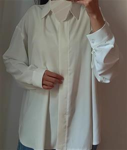 شومیز بیسیک دکمه مخفی