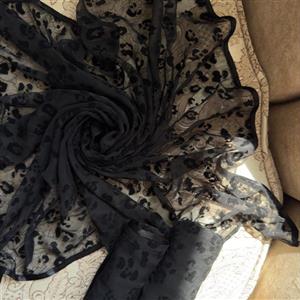 مینی اسکارف حریر مخمل پلنگی وارداتی کد E0001