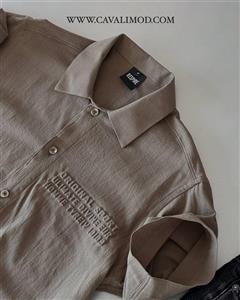 پیراهن لینن مردانه آستین کوتاه RESPIRE