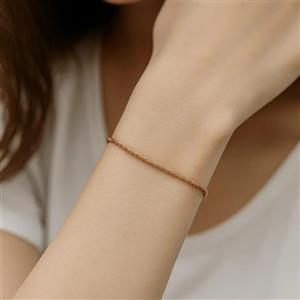 دستبند طلایی ظریف ژوپینگ کد DA00020