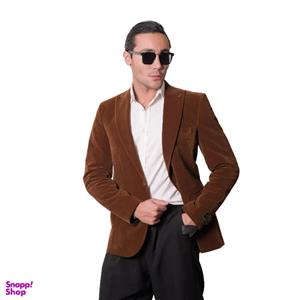 کت تک مردانه مدل مخمل رنگ عسلی