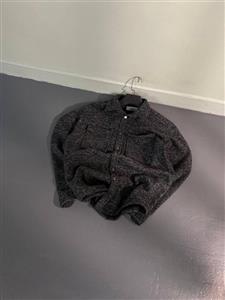 پیراهن فوتر مردانه ذغالی تیره کد 310401