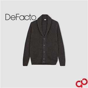 ژاکت بافت مردانه دفکتو DeFacto مدل دکمه دار