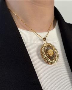 مدال طلا 6.42 GR زنانه طرح VERSACE 2