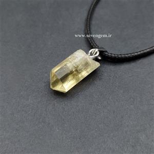 گردنبند بلور سنگ آپاتیت طلایی جواهری (کدB37)