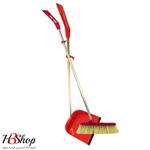 ست جارو وخاک انداز قرمز اکتیوا  Activa Dustpan&Brush STD Red