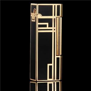 فندک گازی دروی (derui) بغل زن مشکی طلایی