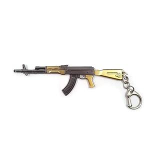 جاکلیدی ماکت اسلحه کلاشینکف طلایی