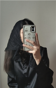 مینی اسکارف سه گوش گیپور دور دانتل