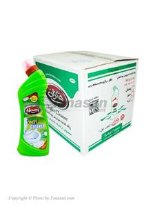 کارتن 12 عددی مایع جرم گیر هگزان پاک کننده سطوح سرویس بهداشتی با رایحه گل سفید 750 گرم
