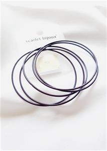 النگو چند تایی مدل5 بادمجانی