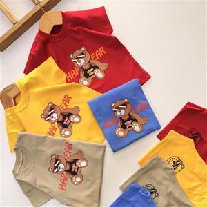 ست تیشرت و شلوارک پسرانه اقتصادی طرح تدی جنس نخ پنبه