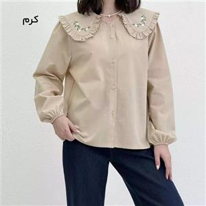 شومیز زنانه یقه گلدوزی