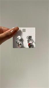 گوشواره زنانه مدل رزینی طرح قلب