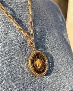مدال طلا 10 GR زنانه طرح VERSACE