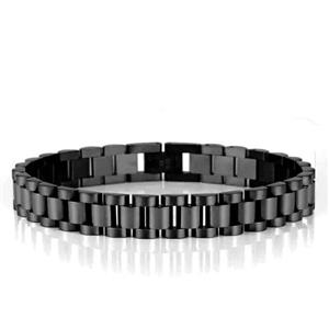 دستبند رولکس مشکی استیل