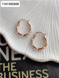 گوشواره حلقه ای مارک ژوپینگ کیفیت عالی رنگ ثابت کد 1616398