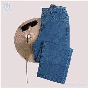 شلوار جین نیم بگ زنانه کد 379