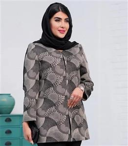 مانتو ژاکارد نگین‌دوزی کد 546 - مانتو بلوط