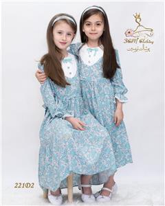 پیراهن ساحلی نخی دخترانه مدل 221 تریسین