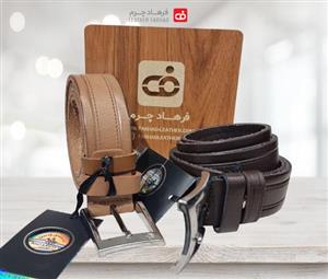 کمربند تمام چرم طبیعی مردانه10