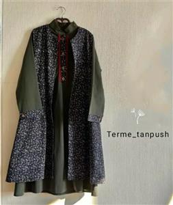 مدل دو تیکه مانتو و سارافون آیلار