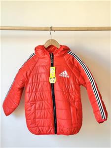 کاپشن آدیداس بچگانه وارداتی کلاه دار قرمز