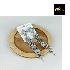 گوشواره نگین دار مجلسی زنانه
