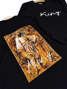 تیشرت مردانه قواره آزاد پنبه ای طرح کوروش کبیر King پارچه ترک 🇹🇷