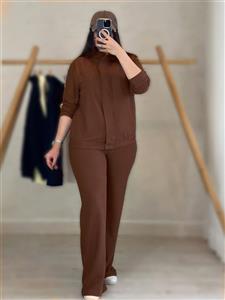 ست کت و شلوار زنانه آدرینا کد te99200 - ناب مد