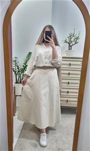 دامن لینن - تن جان